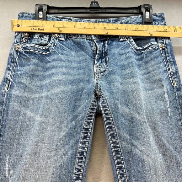 Miss Me Women's Jeans Bootcut Embellished Pocket Size 29 - Picture 3 of 16